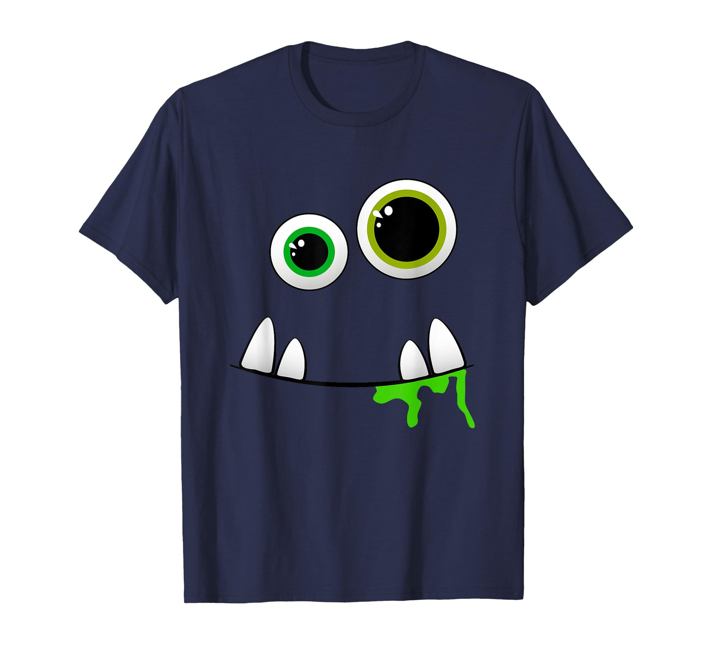 Cute Monster Face Halloween Group Costume Gift T-Shirt