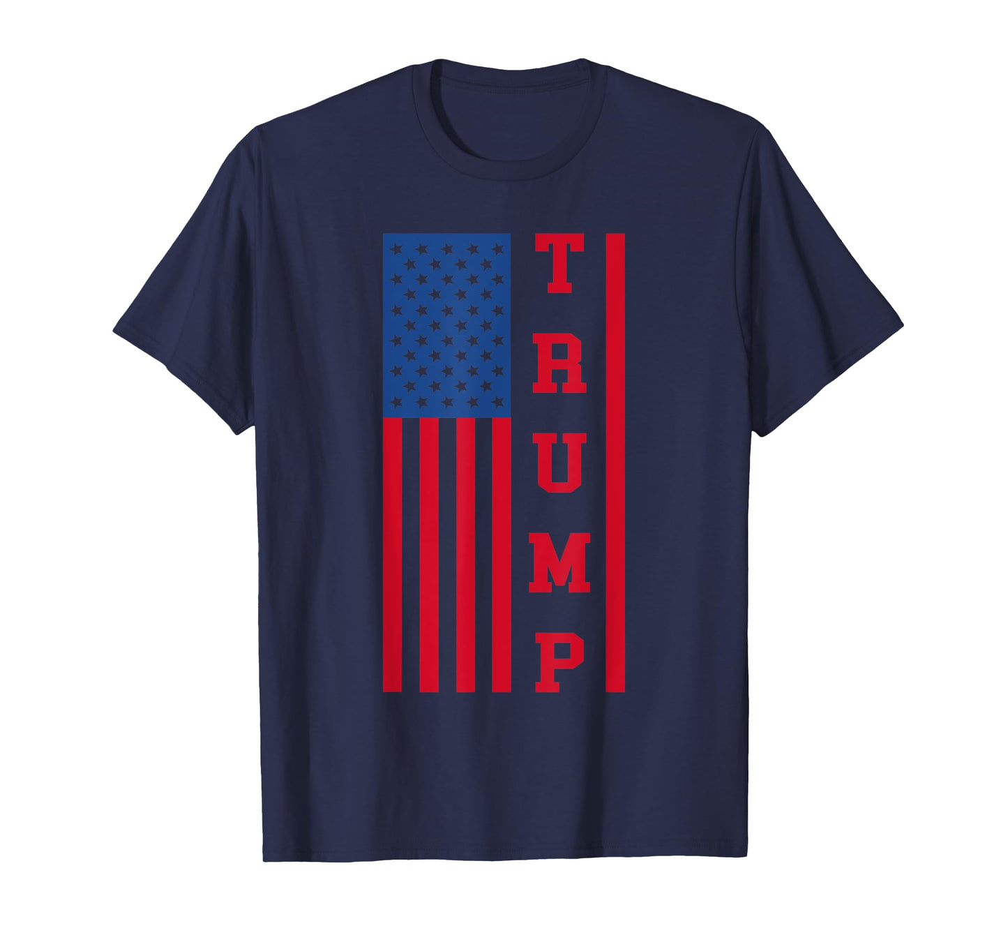 Trump Tee Republicans Red And Blue Trump American Flag Women Kids Men T-Shirt