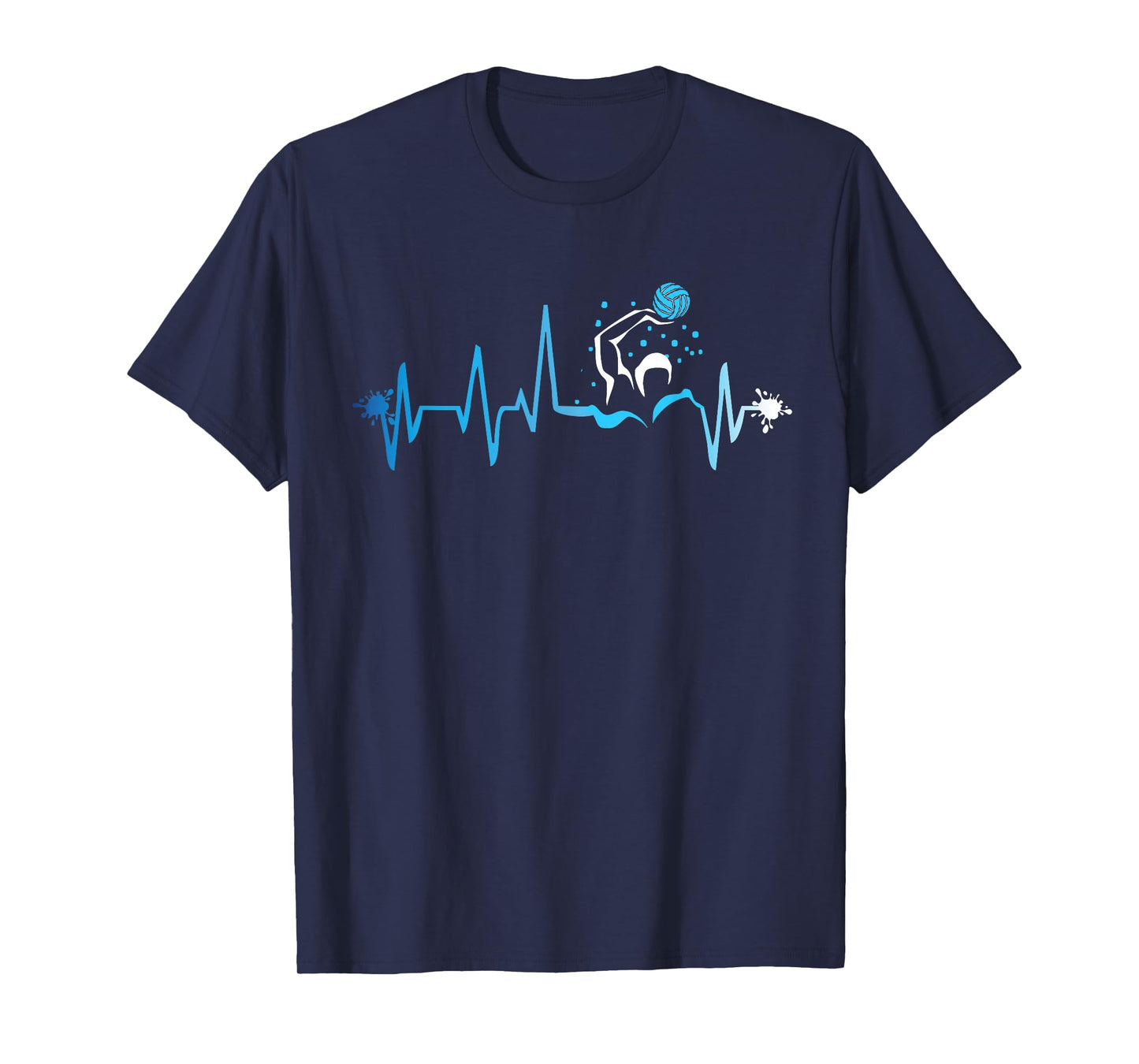 Water Polo Heart Beat Graphic Shirt Player Fan Team Gift T-Shirt