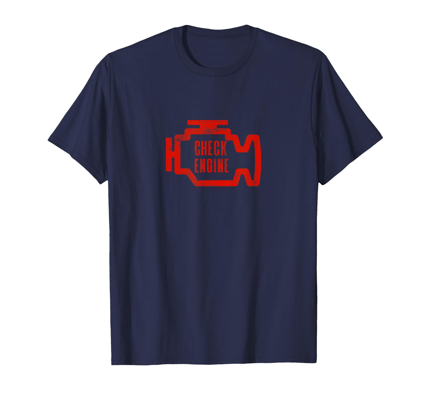 Check Engine Light T Shirt Distressed Look