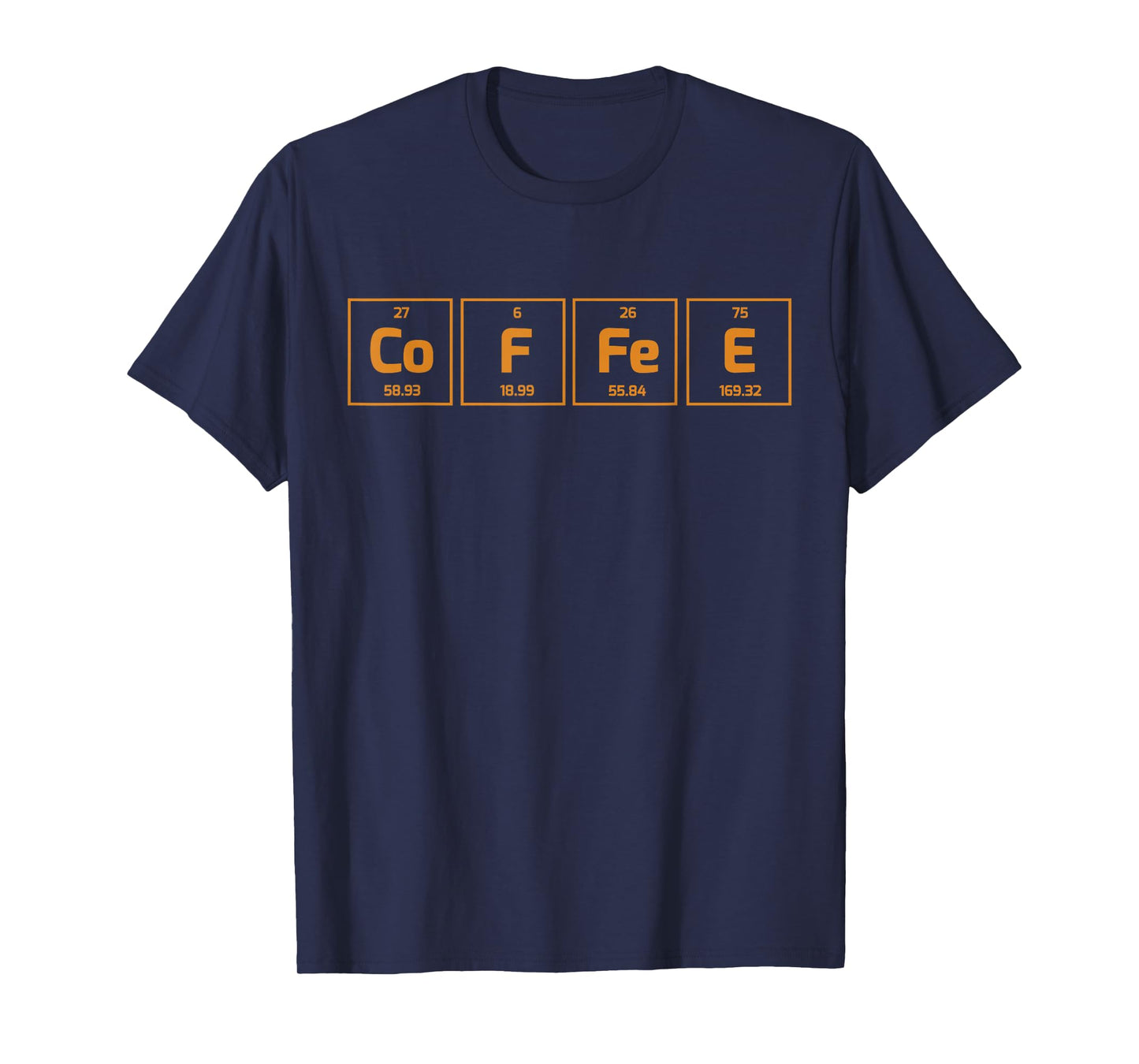 Coffee Science Element T-Shirt - Periodic Table of Coffee T-Shirt