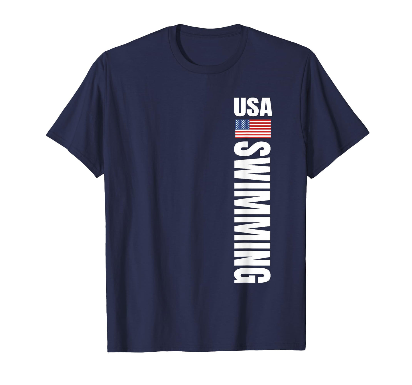 USA Swimming American Flag Swim Sport Team T-Shirt