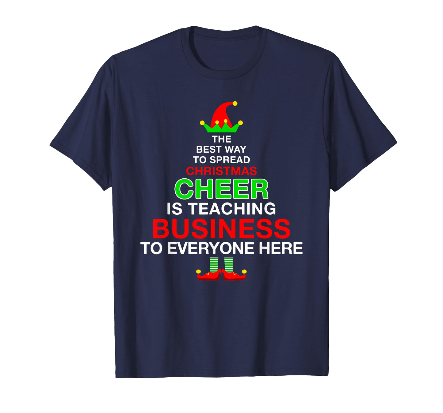 Funny Christmas Pajamas T-shirt For Business Teacher T-Shirt for Men Women