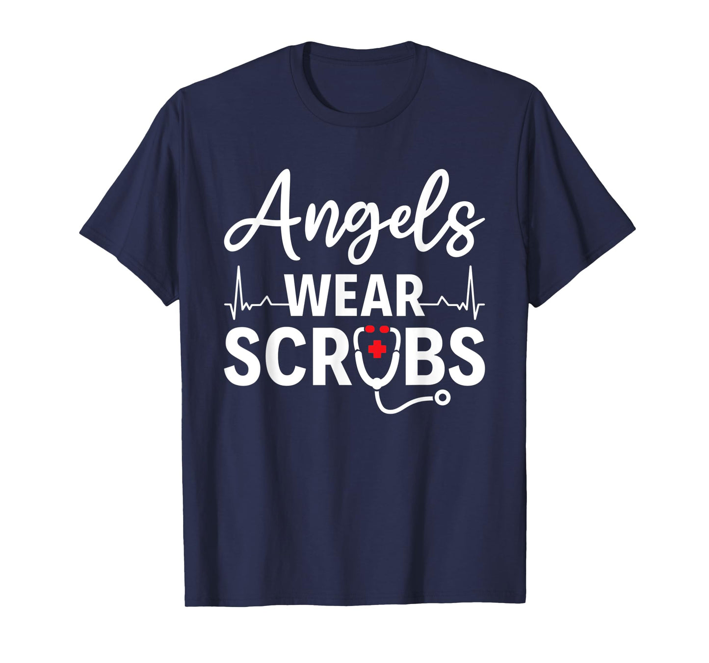 Angels Wear Scrubs Homecare Nurse T-Shirt