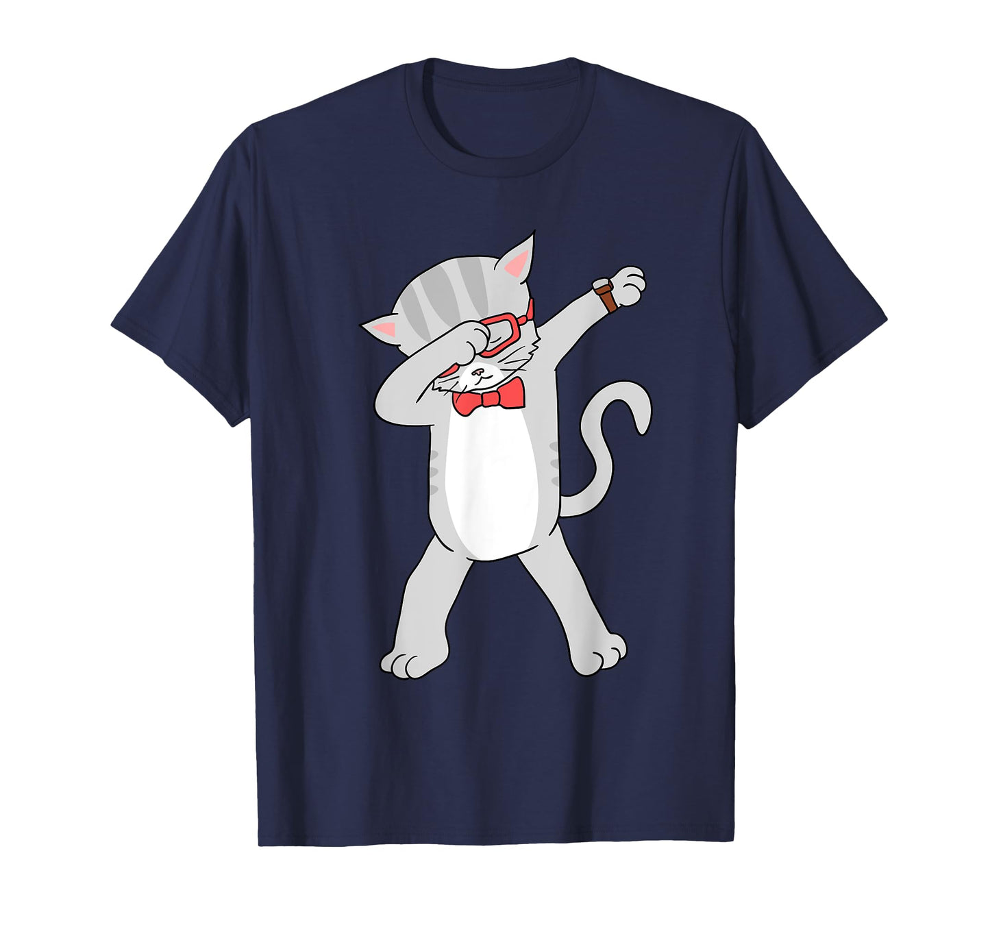 Dabbing Cat T-Shirt Funny Dab Gift Cat Tee Men Women Girls Kids T-Shirt