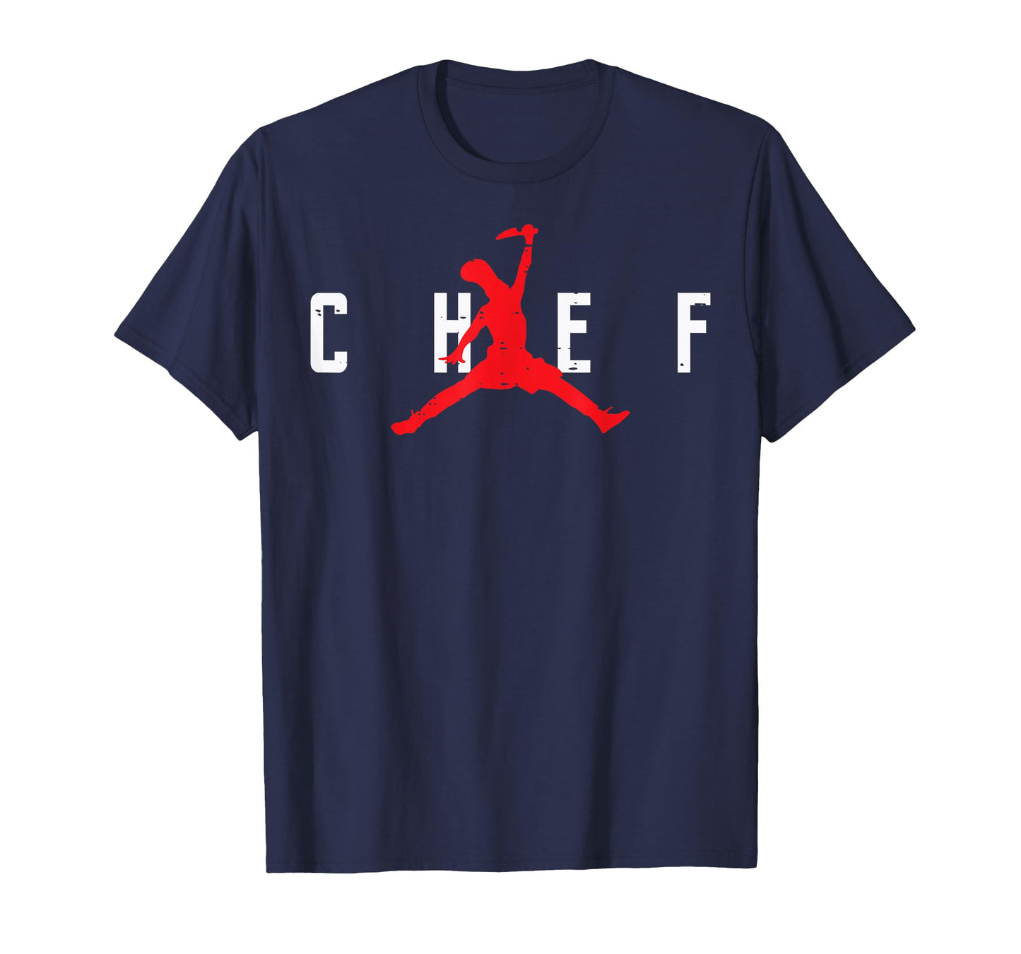 Chef Basketball Dunk Silhouette Funny Culinary Men Women T-Shirt