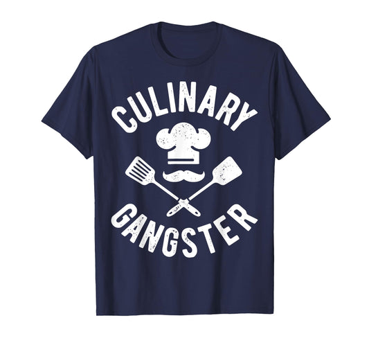 Chef Culinary Gangster Men Women Cook Cooking Hat Vintage T-Shirt