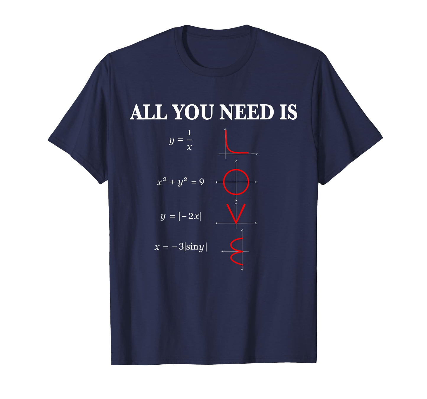 All You Need is Love Math T-Shirt