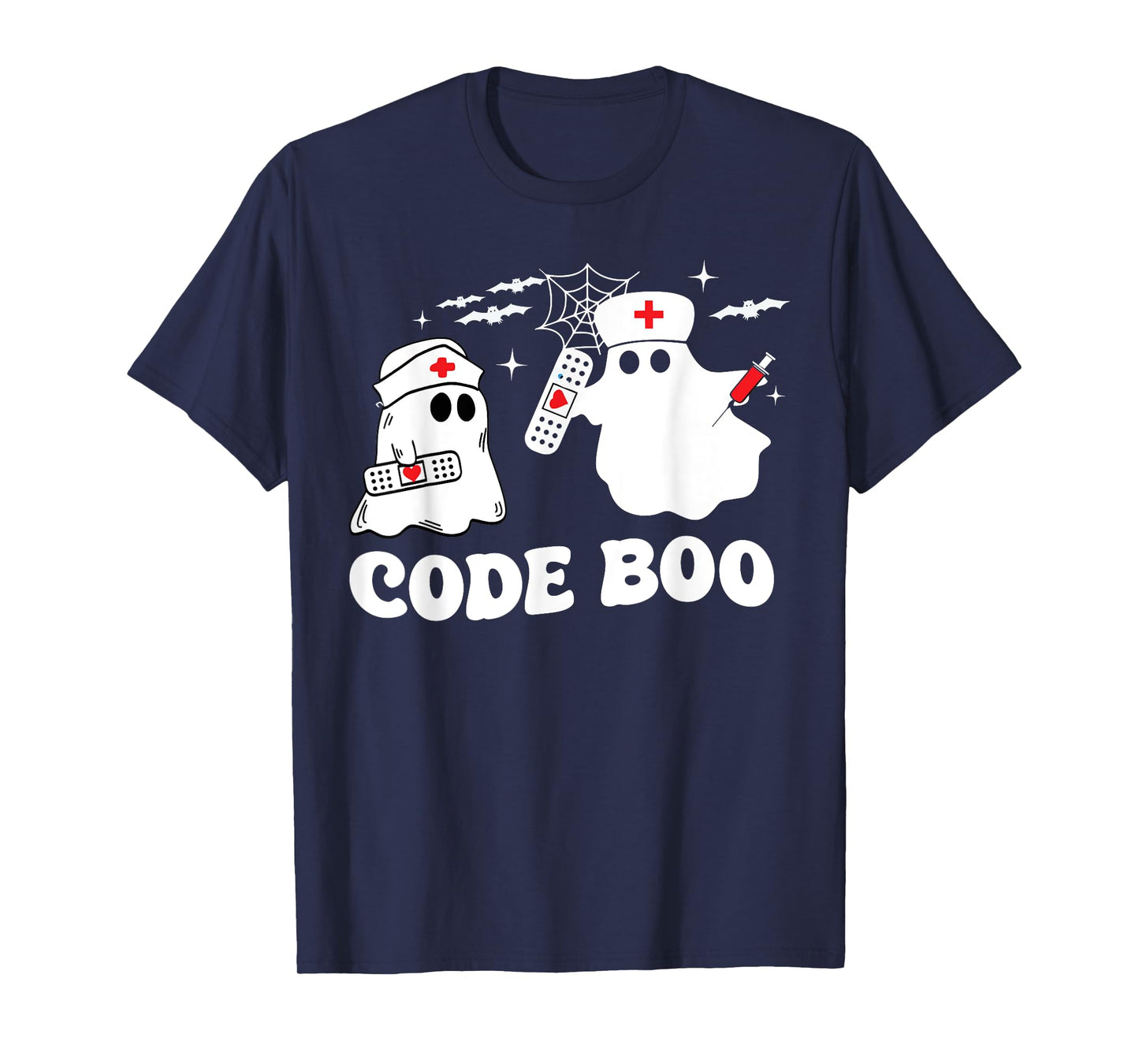 Code Boo Spooky Respiratory Therapist Halloween T-Shirt