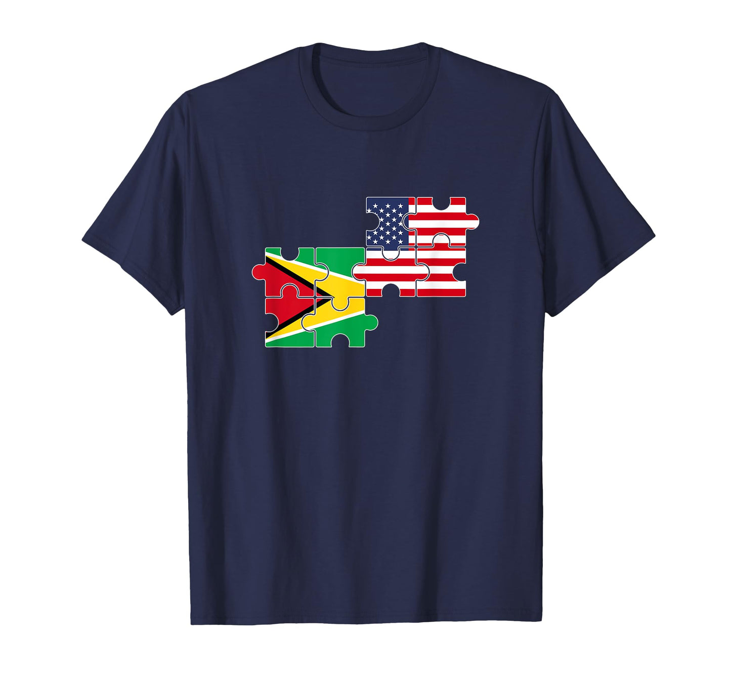Guyana USA Flag American Guyanese T-Shirt for Women Kids Men