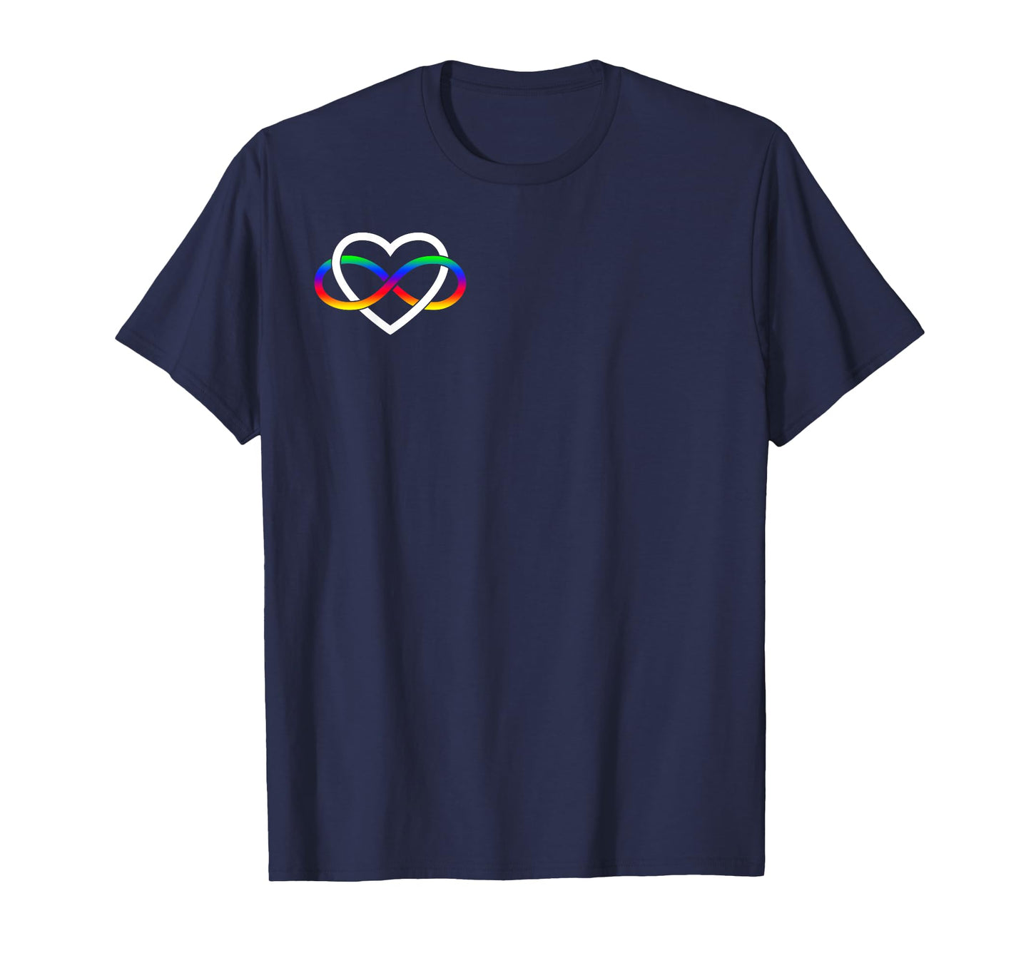 Autism Rainbow Infinity Symbol Autism Infinity Heart Simple T-Shirt