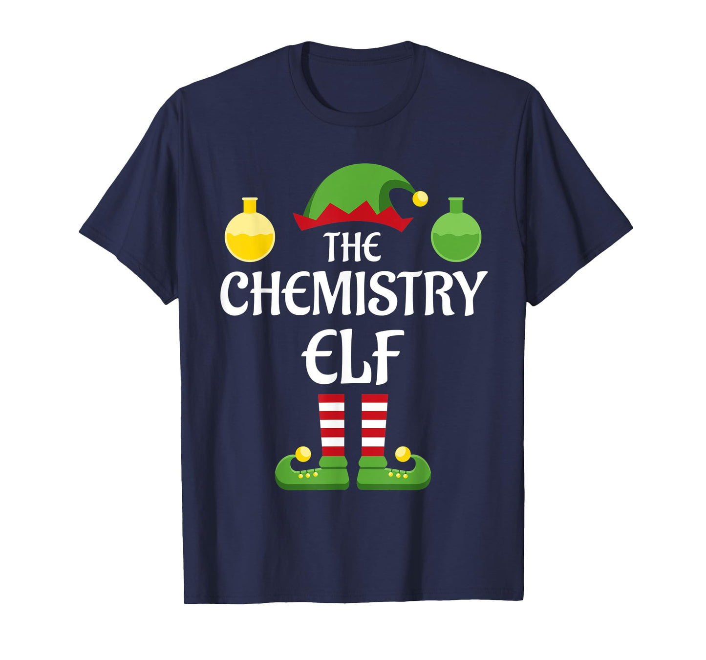Chemistry Elf Family Matching Group Christmas Science T-Shirt