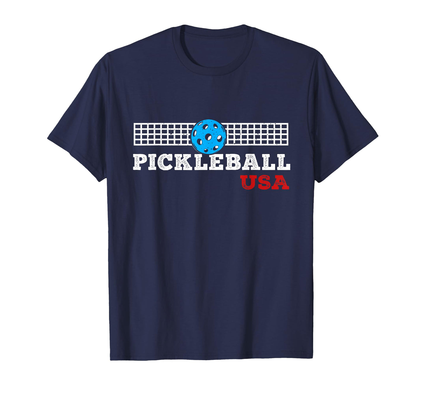 Pickleball Support the Team Pickleball Player USA Flag T-Shirt