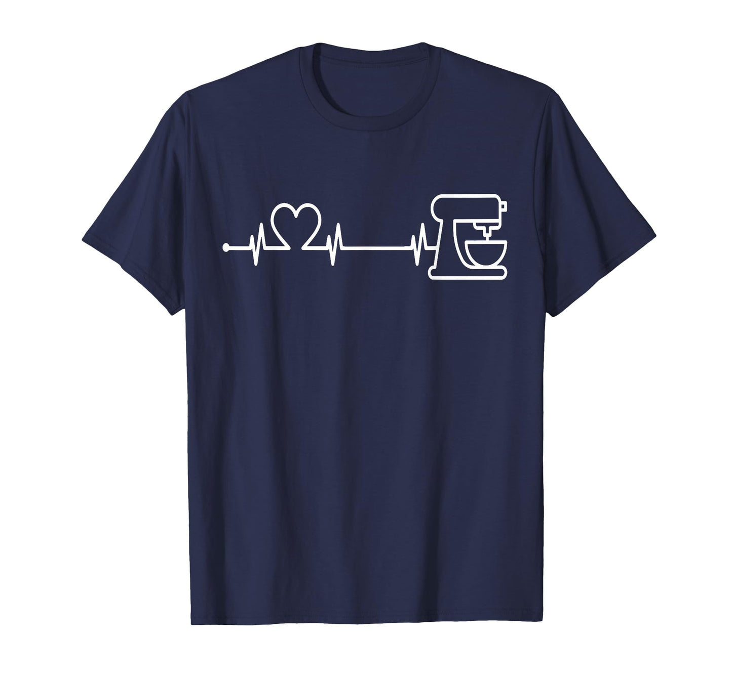 Baking Heartbeat Shirt Bakery Pastry Baker Baking Lover T-Shirt