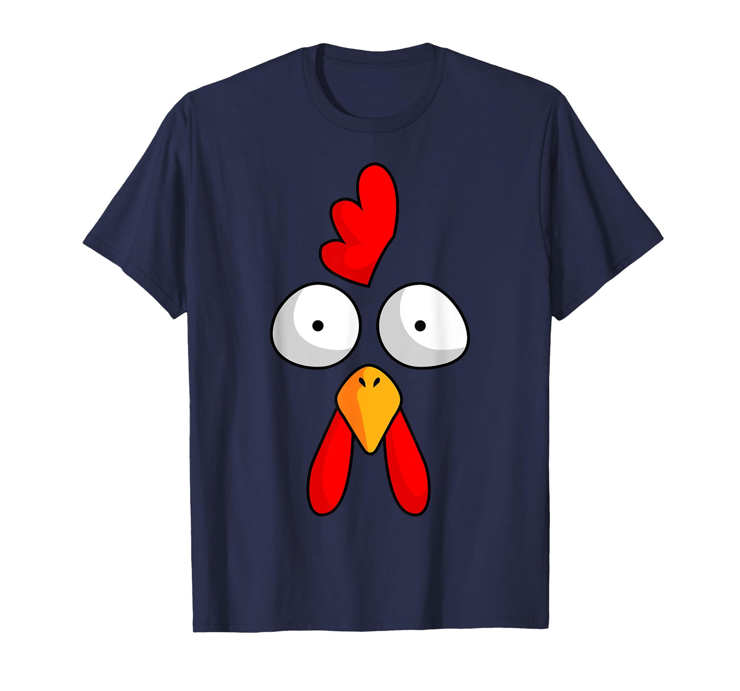 Chicken Face Rooster Halloween Costume Farm Poultry T-Shirt