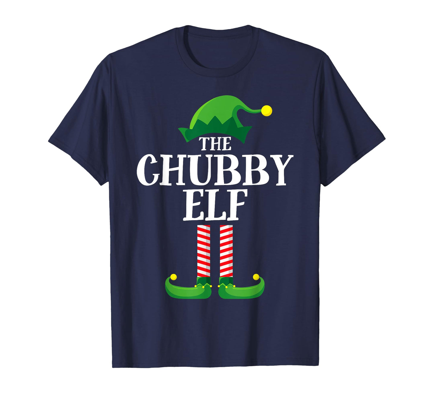 Chubby Elf Matching Family Group Christmas Party T-Shirt