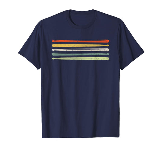 Drummer Drums Drumset Vintage Drum Sticks T-Shirt