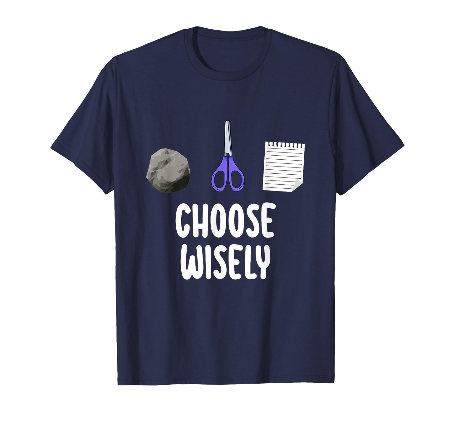 Rock Paper Scissors Hand Game Shirt Funny Choose Wisely Kids T-Shirt
