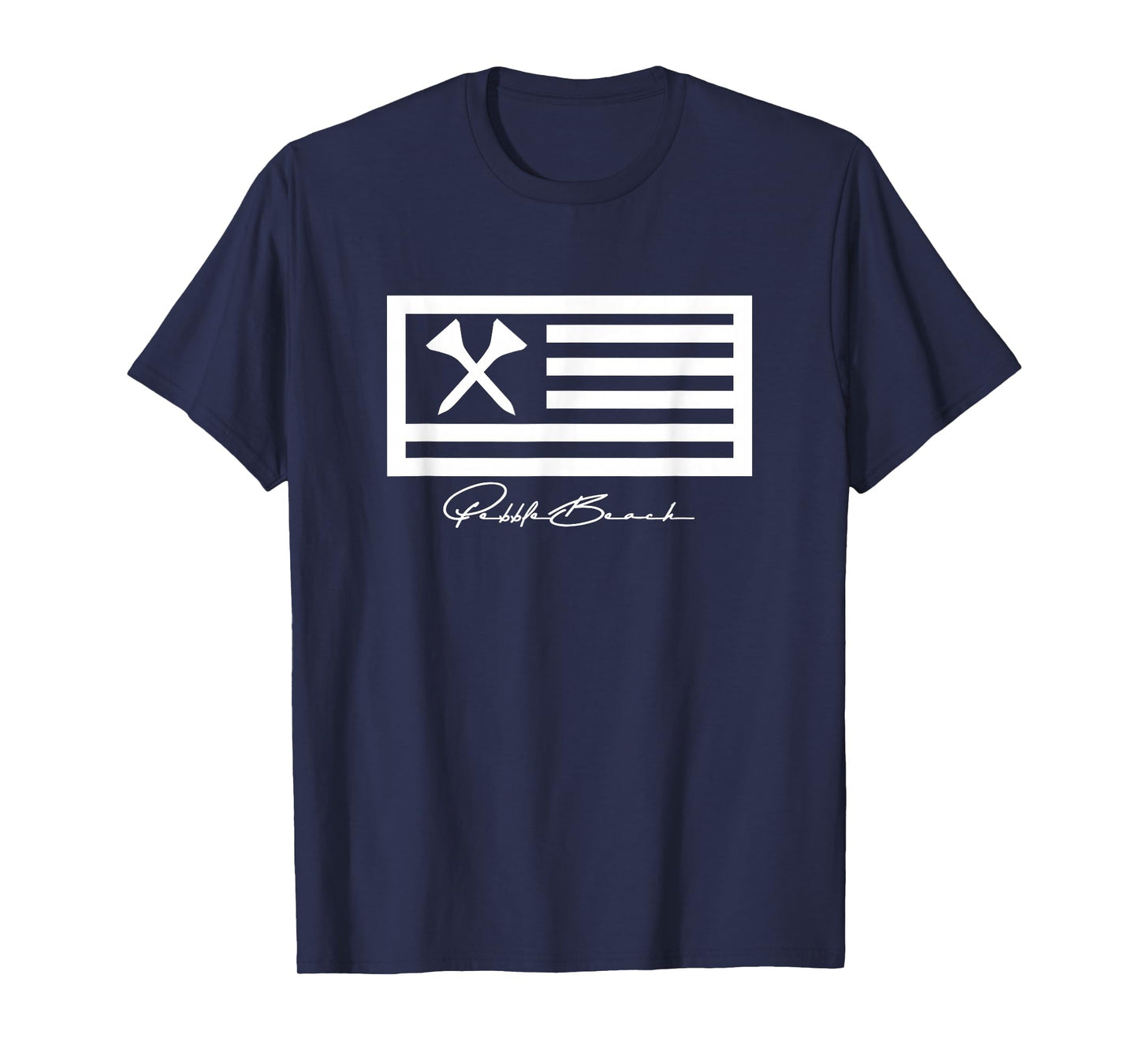 Pebble Beach Golf tshirt | US FLAG T-Shirt