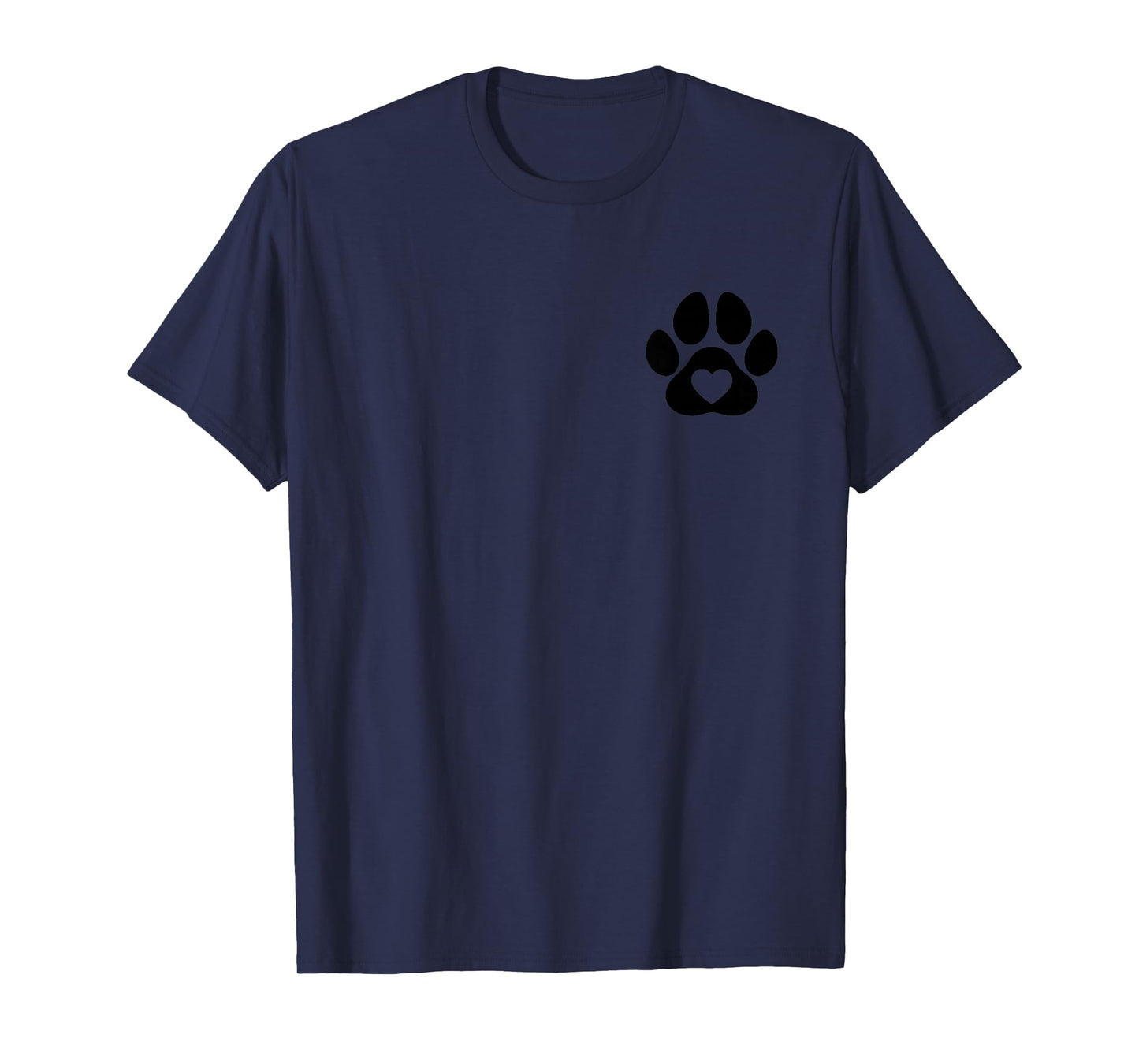 Minimalist Paw Heart Dog Love, Dogs Lovers Dog dad Dog mom T-Shirt