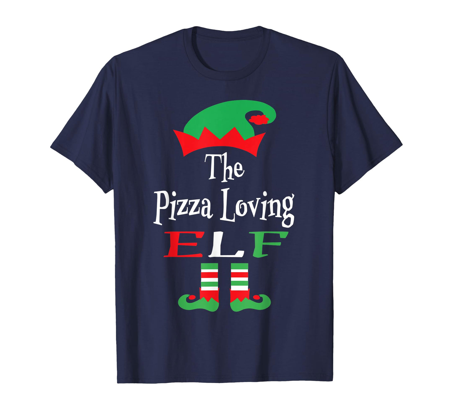 Christmas Funny The Pizza Loving Elf Shirt Youth Teens Gift T-Shirt
