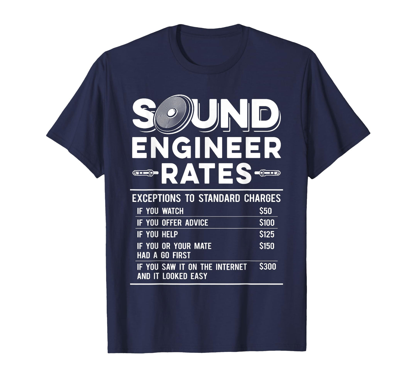 Studio Audio Engineer Rates Funny Sound Guy Tech T-Shirt