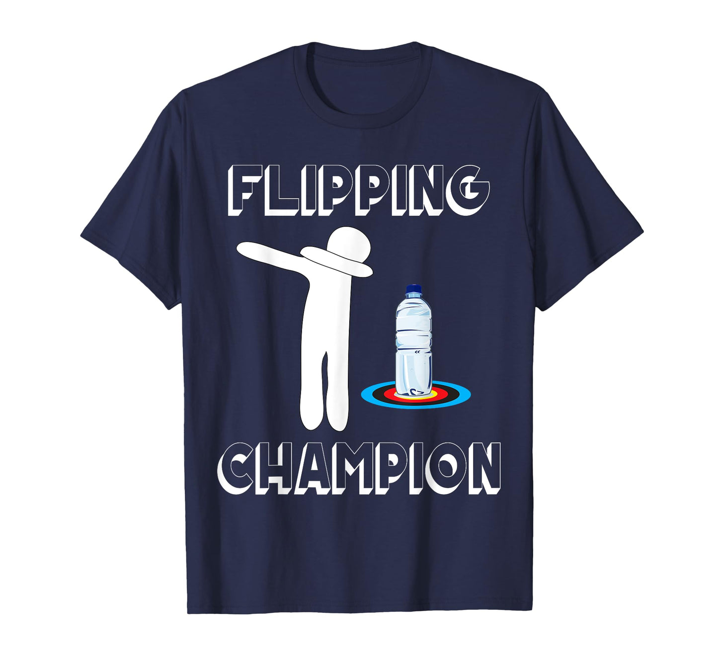 Water Bottle Flipping Tshirt Dabbing Flipping Champion