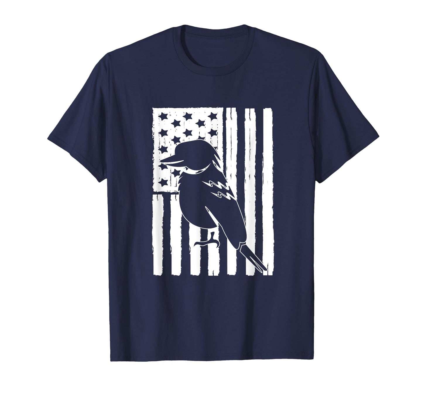 American Flag Kookaburra Theme Idea For Tropical Bird Lovers T-Shirt