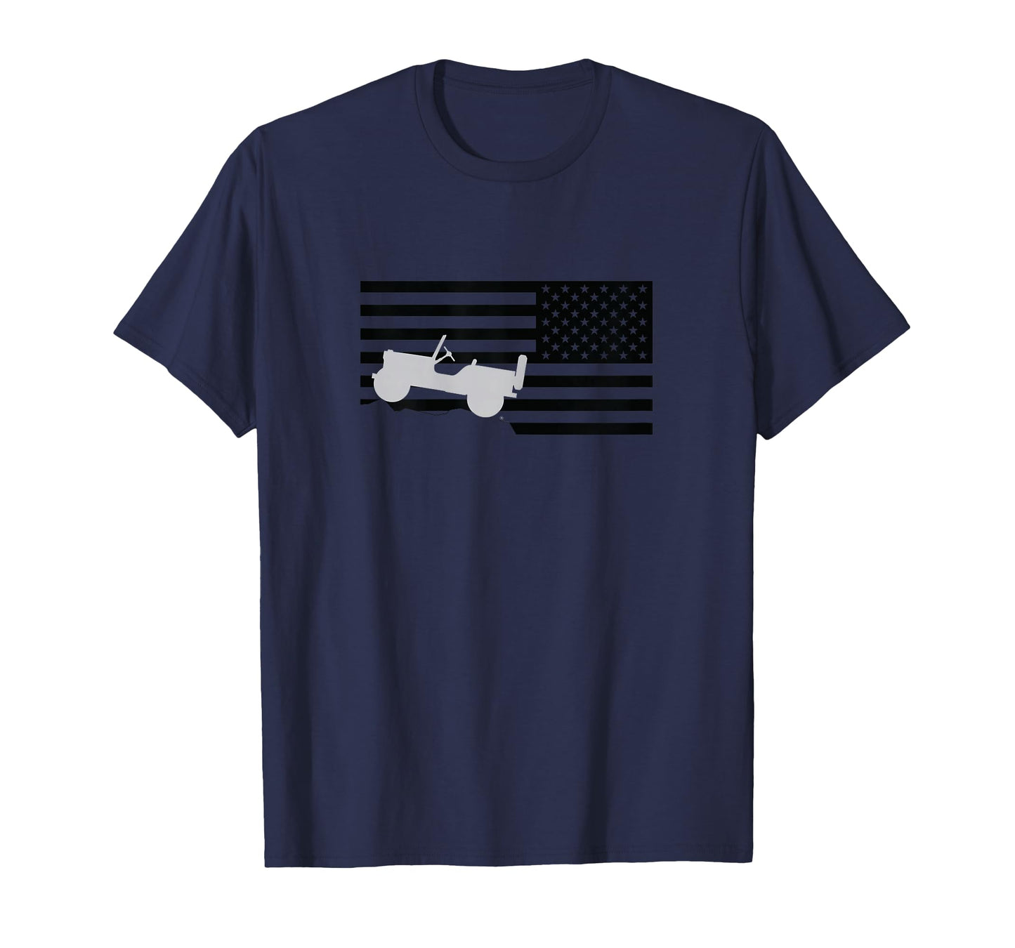 Jeep Flag Black T-Shirt
