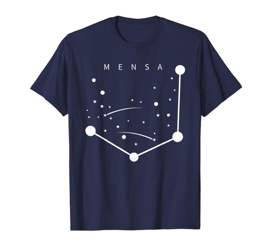 Mensa Constellation Galaxies Astrology Horoscope T-Shirt