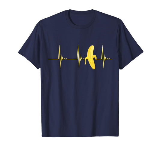 Banana Heartbeat ECG Pulse Banana Lovers Fruit Fruit T-Shirt