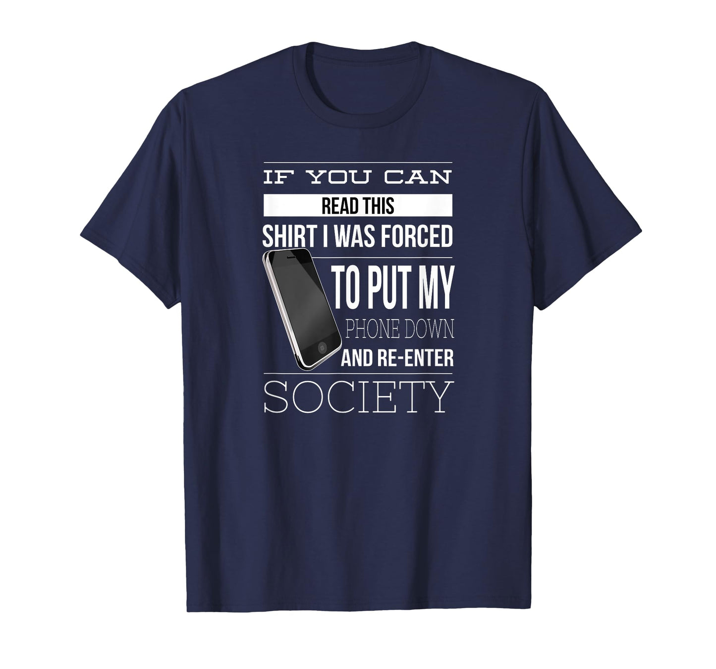 Phone Addiction Funny TShirt Smart Cell Phone Addict Humor T-Shirt