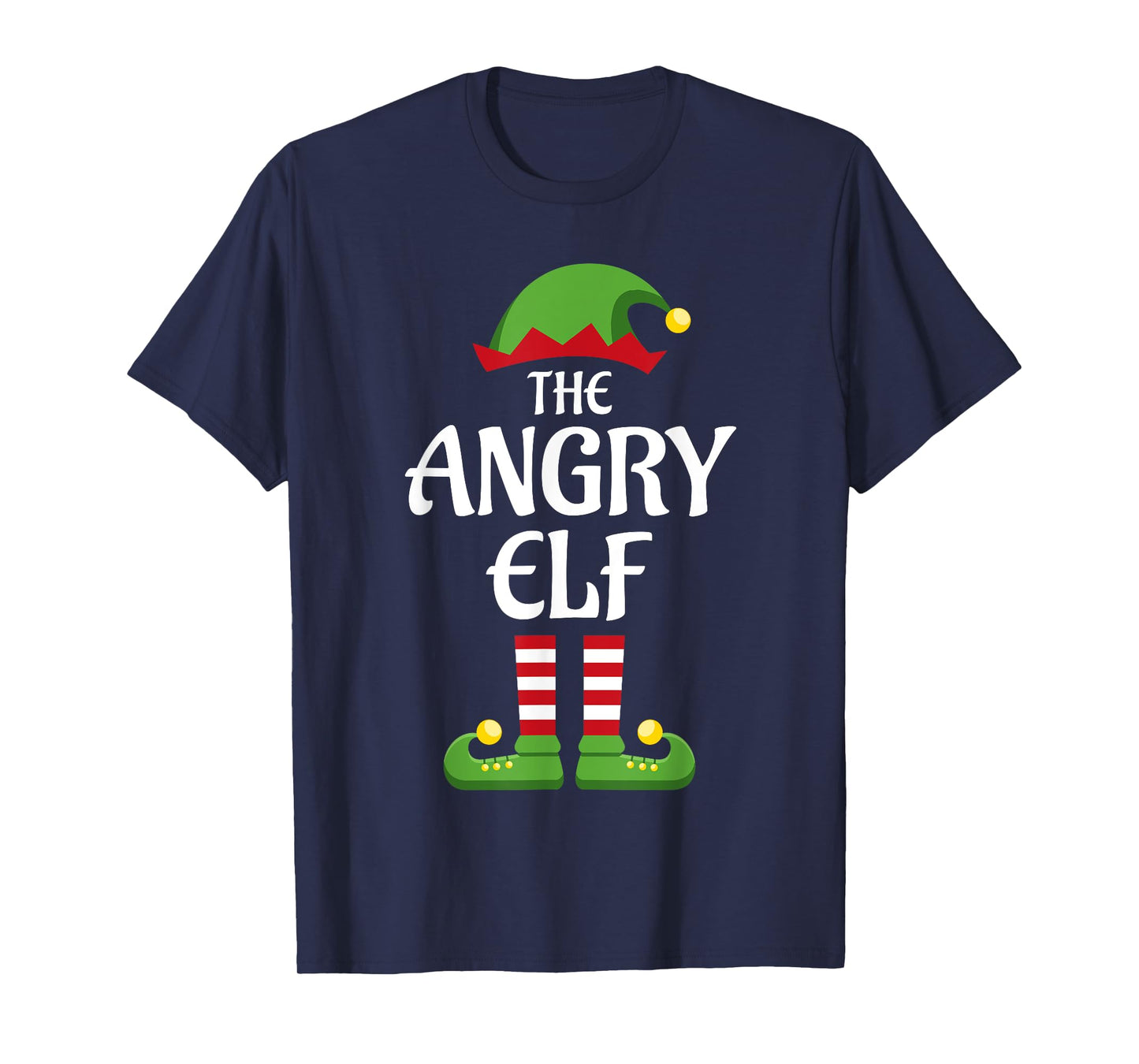 Angry Elf Family Matching Group Christmas T-Shirt