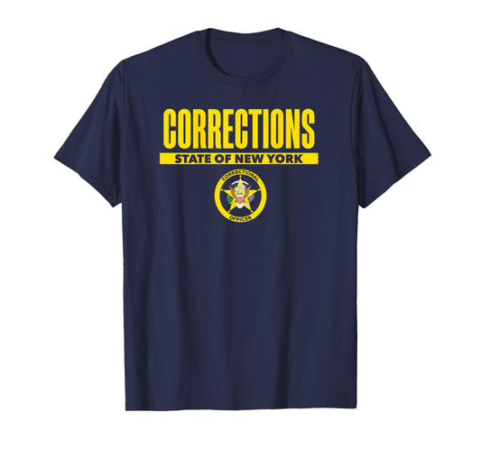 New York Correctional Officer Thin Gray Line Flag Uniform T-Shirt