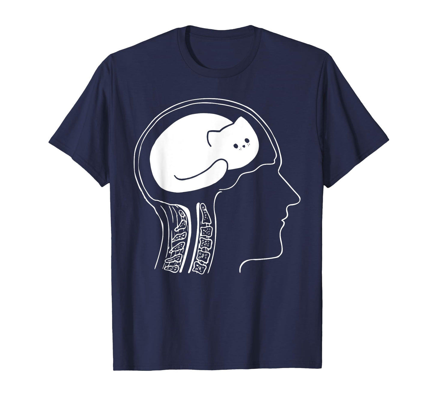Funny Cat Brain Meme Joke Graphic T-Shirt