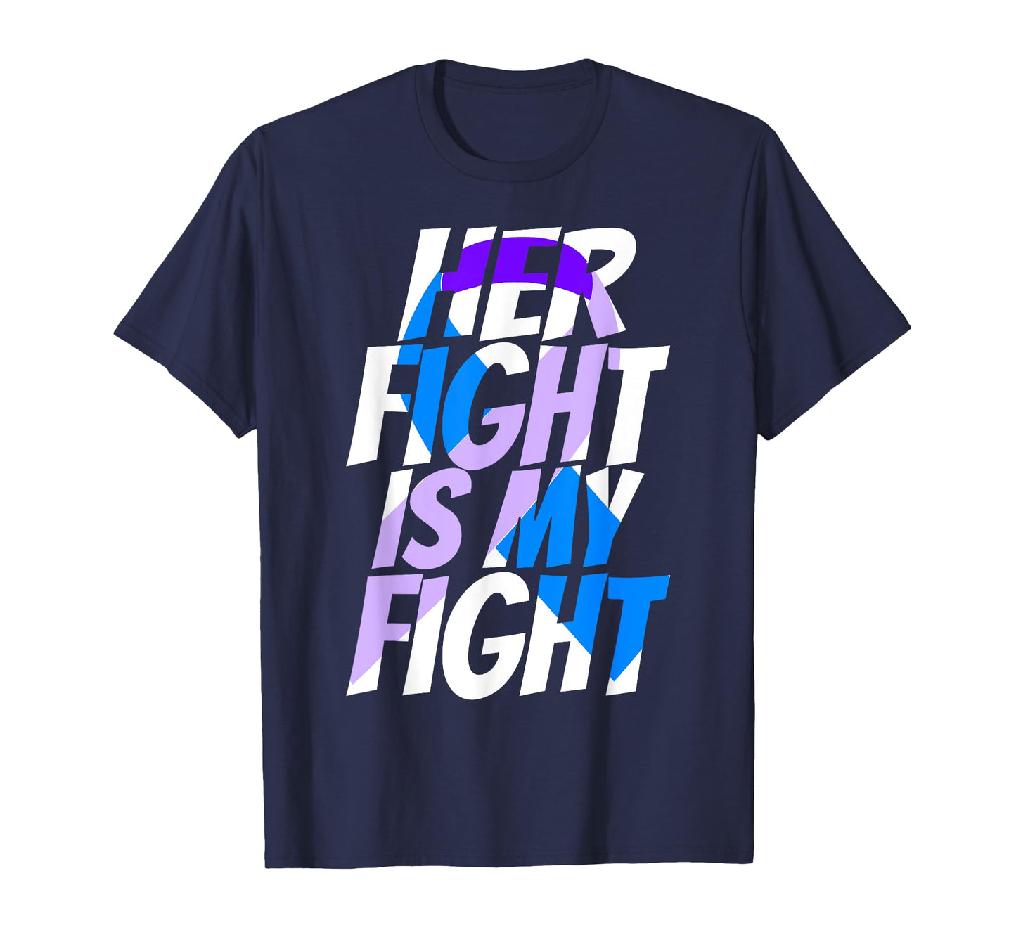 Cute Purple Blue Ribbon Shirt for Her Preeclampsia Awareness T-Shirt