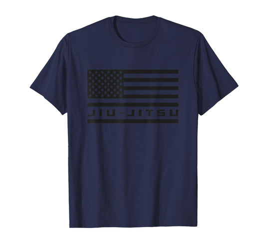 American Flag Jiu Jitsu Apparel - Jiu Jitsu T-Shirt Small