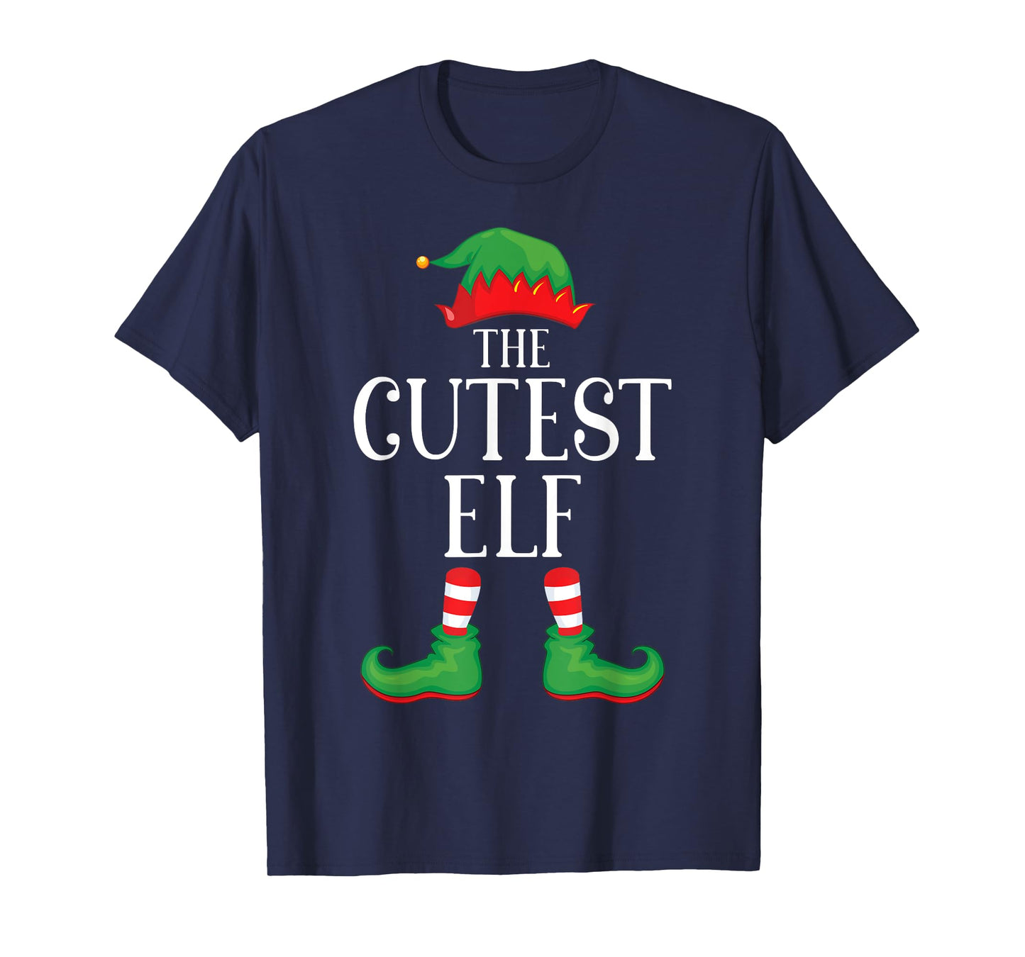 Cutest Elf Matching Group Xmas Funny Family Christmas T-Shirt