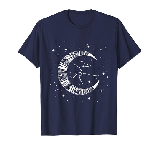 Zodiac Sign Sagittarius Moon Stars Constellation Sag T-Shirt