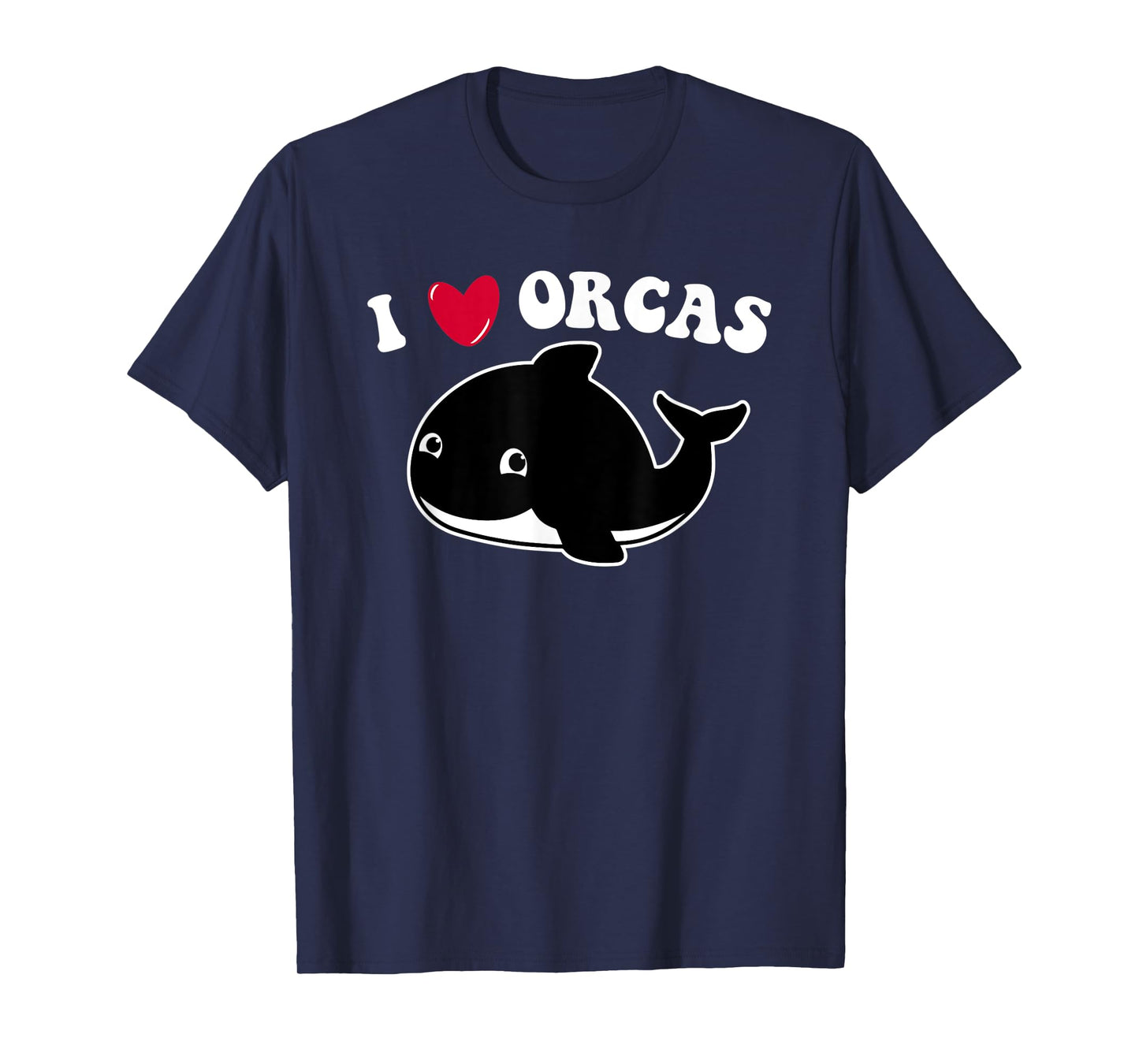 I LOVE ORCAS Heart Cute Baby Killer Whale Toddler Girls Kids T-Shirt