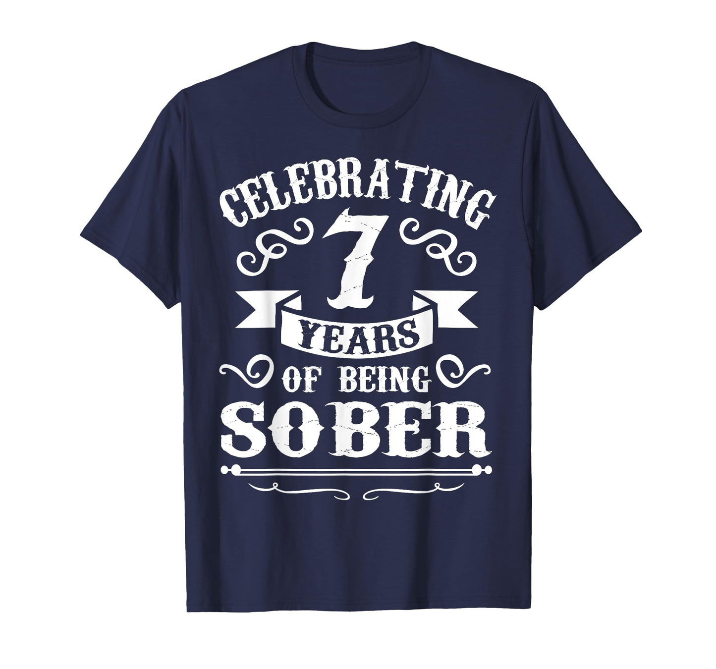7Years Sober Sobriety Gift T-Shirt