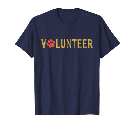 Animal Shelter Volunteer Veterinarian Dog Paw Animal Rescue T-Shirt