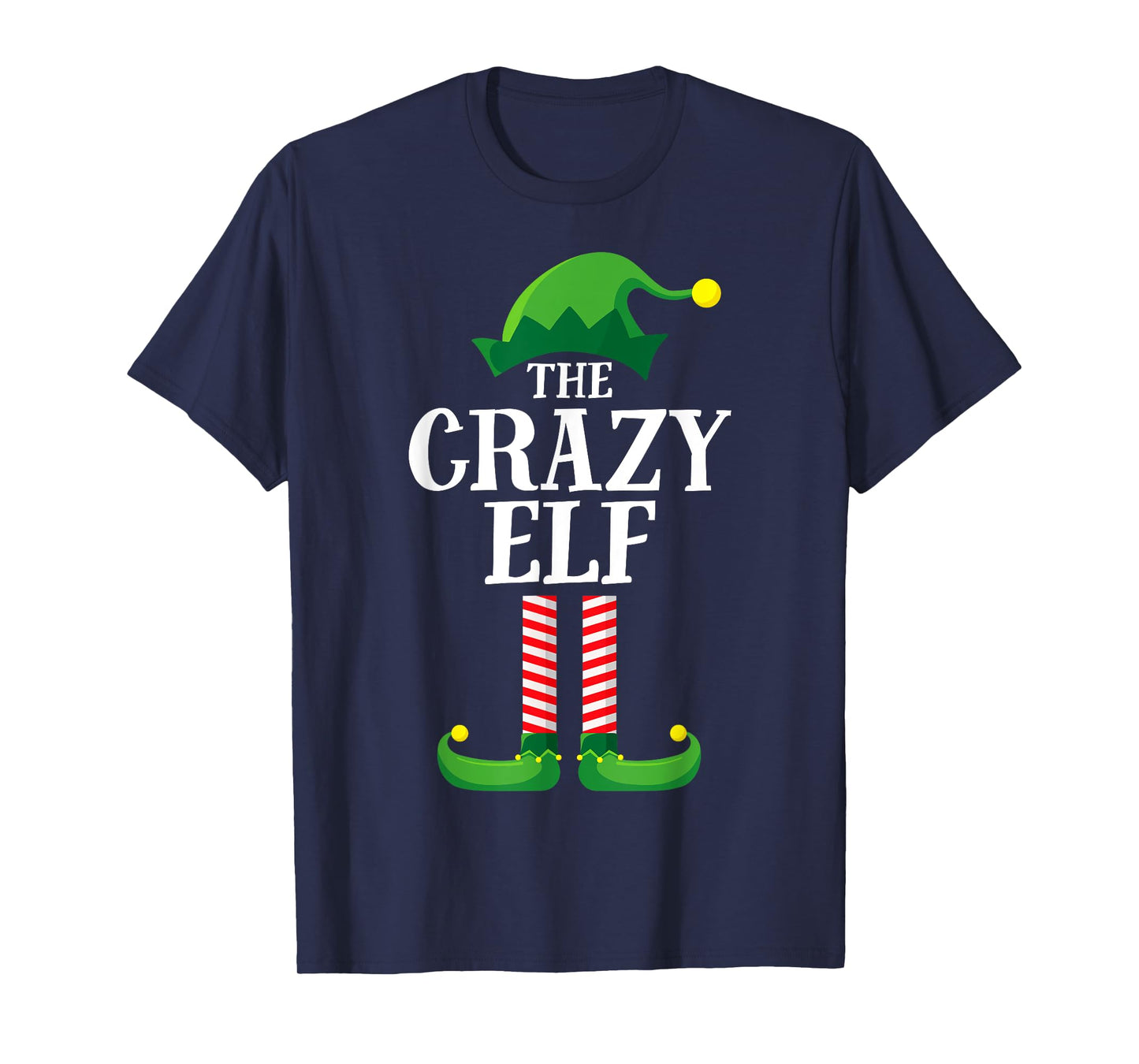 Crazy Elf Matching Family Group Christmas Party Pyjamas T-Shirt