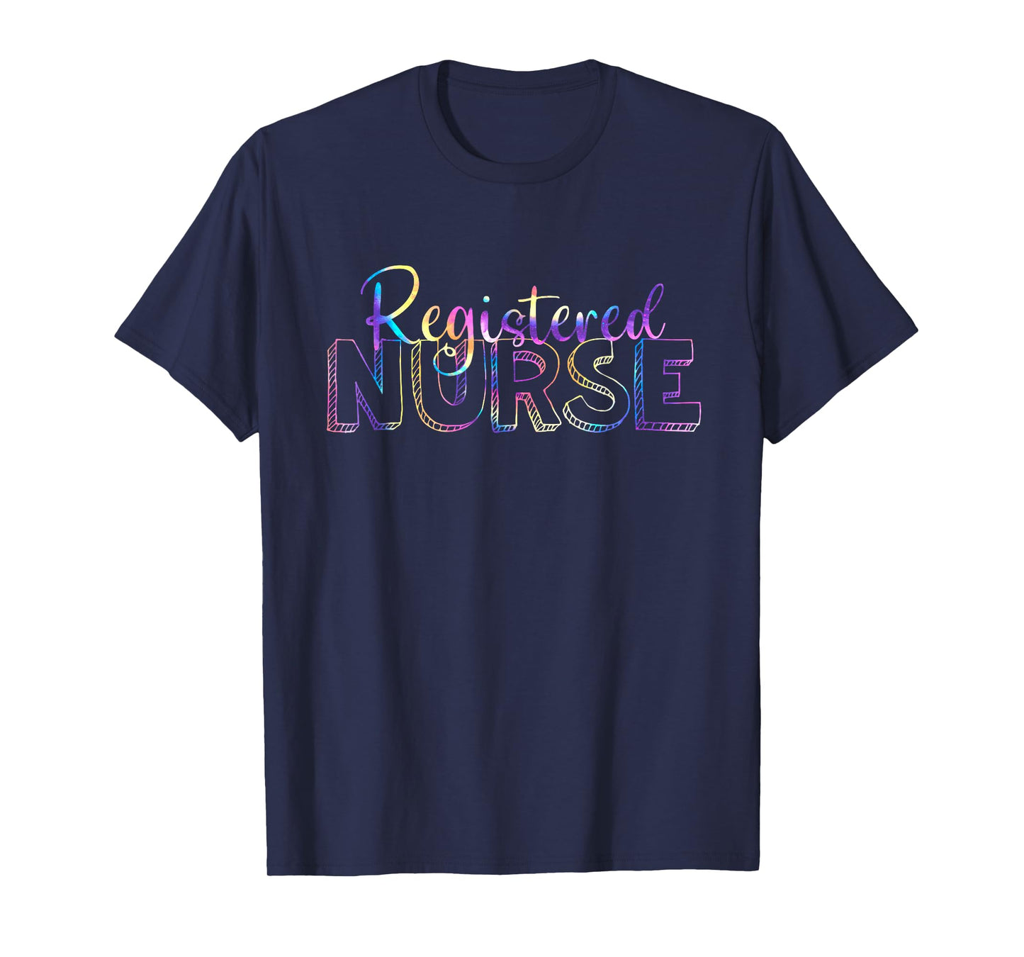 Cute Tie Dye Registered Nurse RN Nursing school graduation T-Shirt