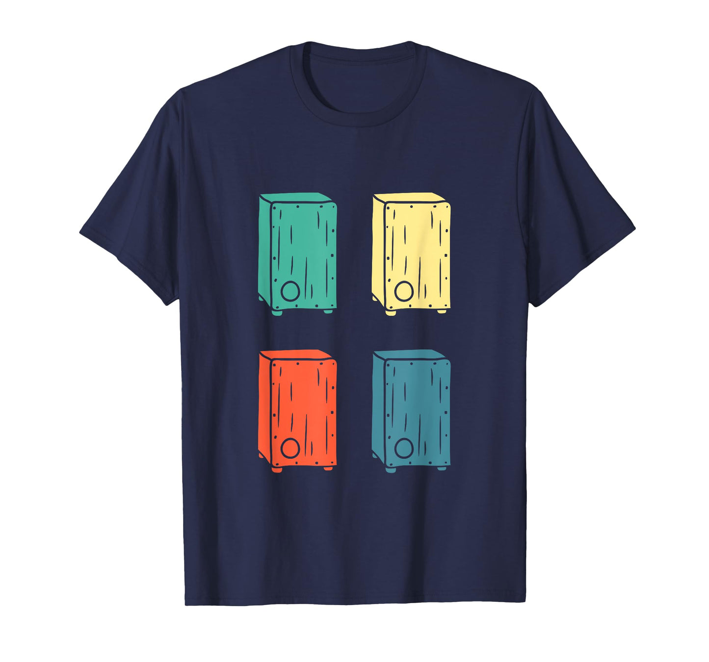 Cajon Box Drum Instrument Peruvian Cajon Percussion T-Shirt
