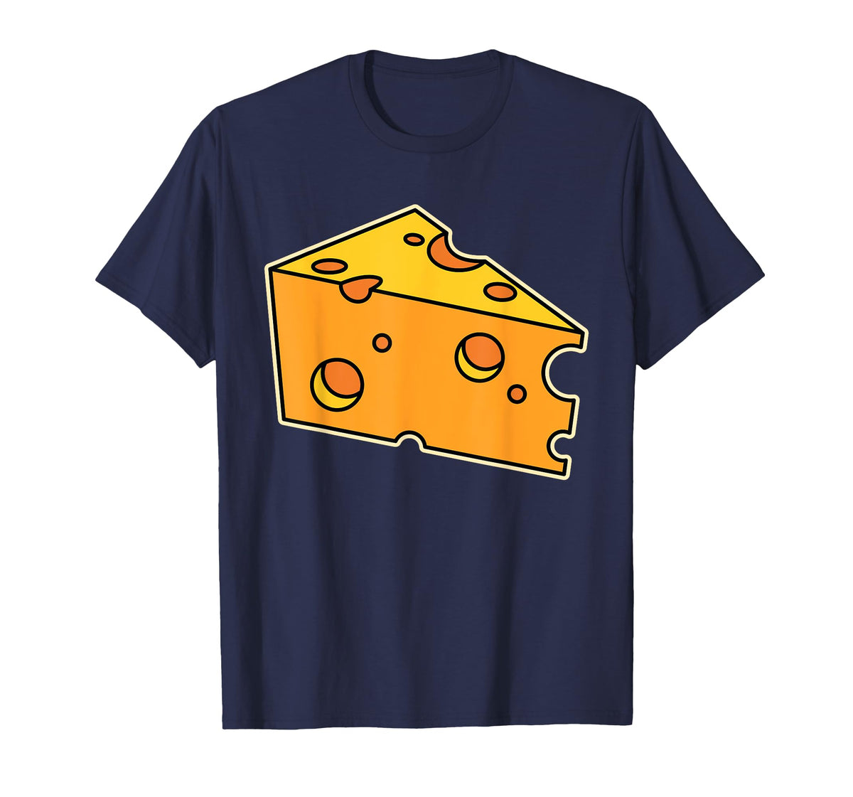 Funny Big Sliced Swiss Cheese Lover Gift For Men Women Kids T-Shirt