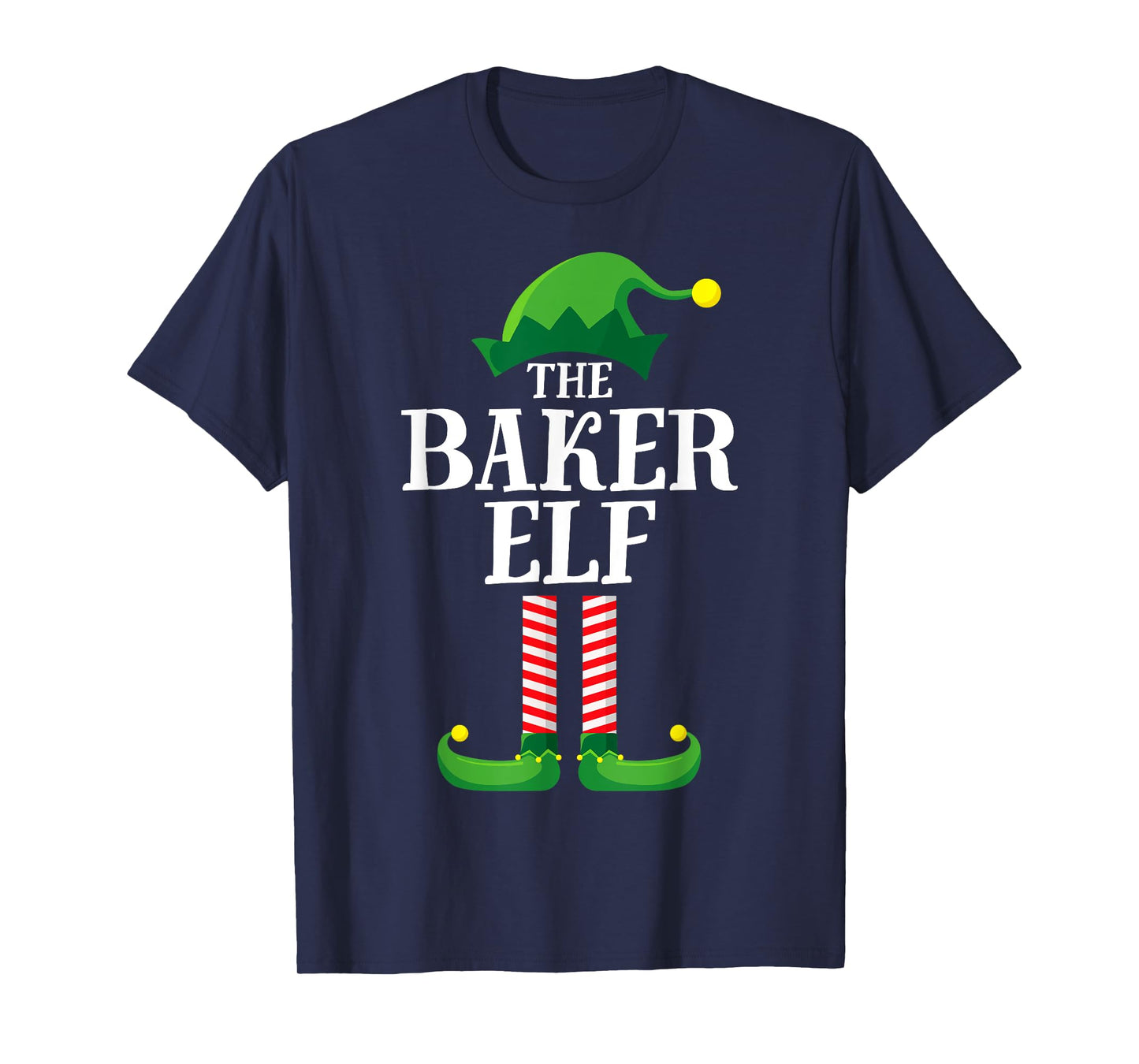 Baker Elf Matching Family Group Christmas Party Pyjamas T-Shirt
