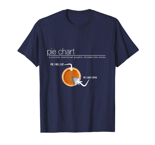 Pumpkin Pie Chart Definition, Funny Thanksgiving and Pie Day T-Shirt