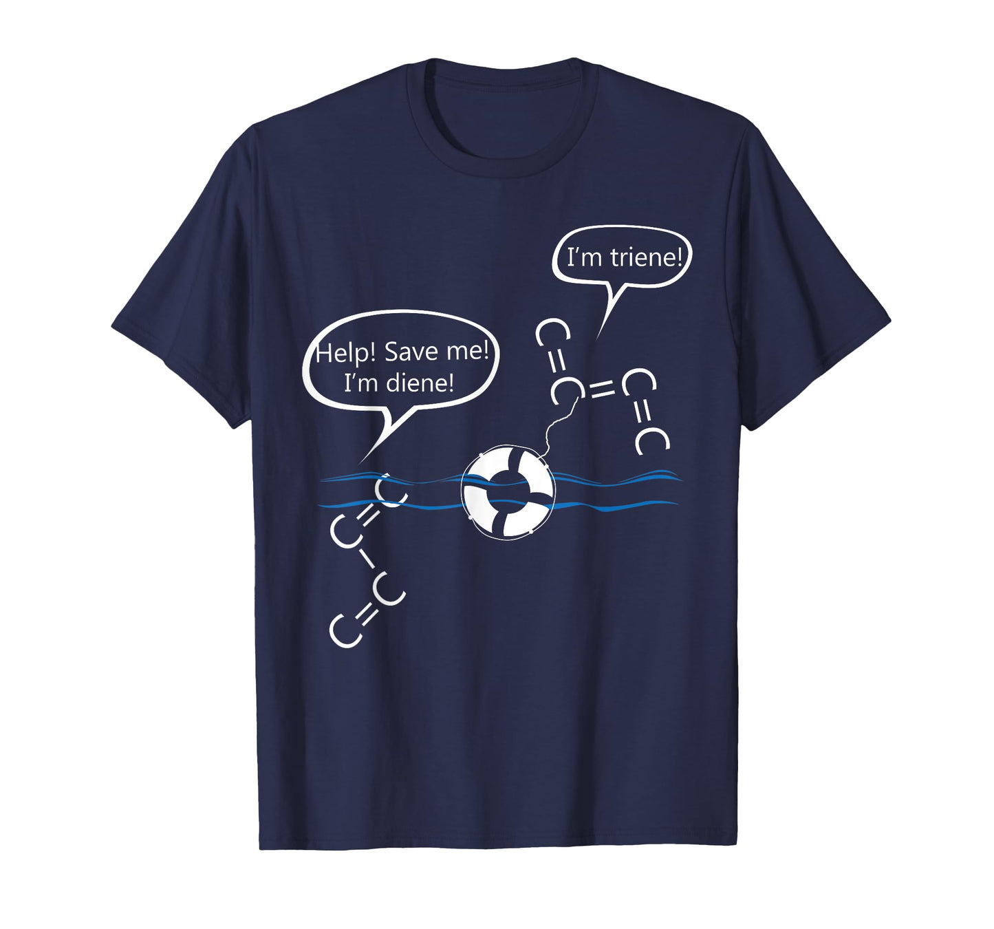 Funny Organic Chemistry Shirt-Diene and Triene for Women Men T-Shirt