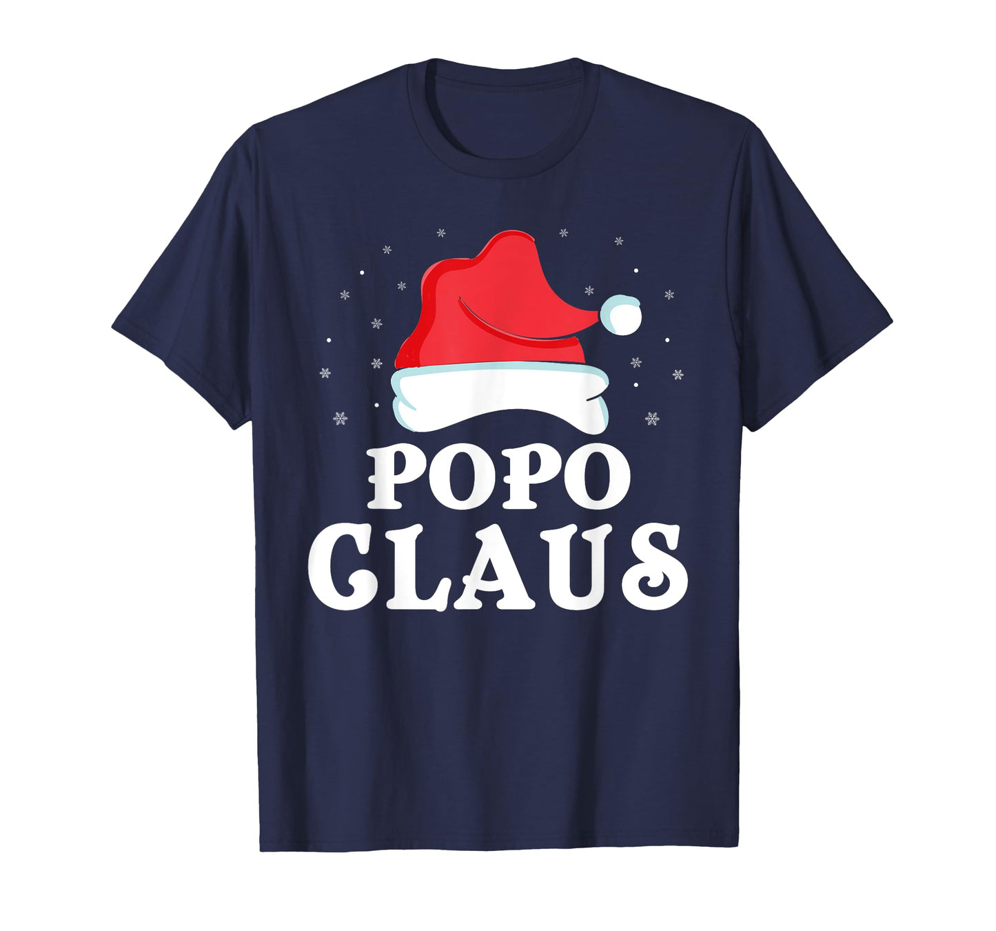 Popo Claus Christmas Gift Funny Family Group Matching Pajama T-Shirt